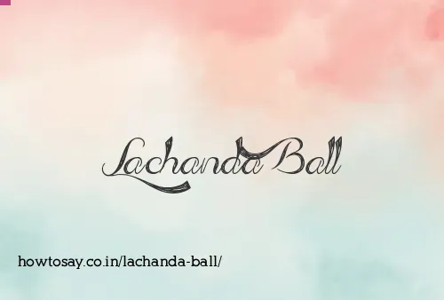 Lachanda Ball