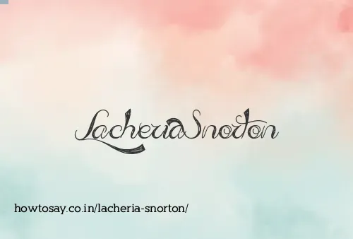 Lacheria Snorton
