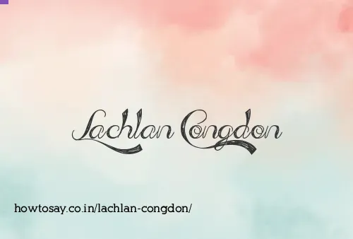 Lachlan Congdon