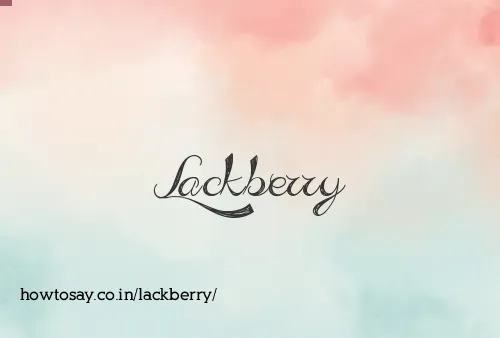 Lackberry