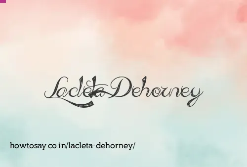 Lacleta Dehorney