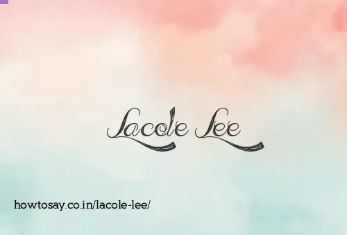 Lacole Lee
