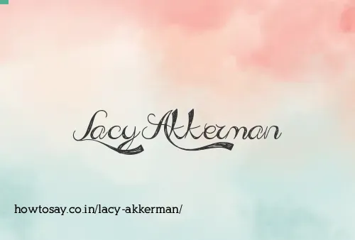 Lacy Akkerman