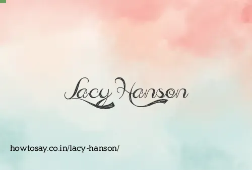 Lacy Hanson