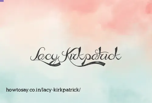 Lacy Kirkpatrick