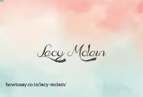 Lacy Mclain