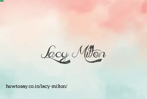 Lacy Milton