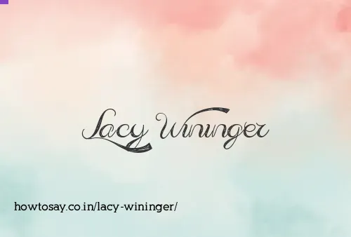 Lacy Wininger