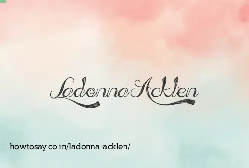 Ladonna Acklen