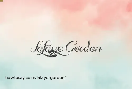 Lafaye Gordon