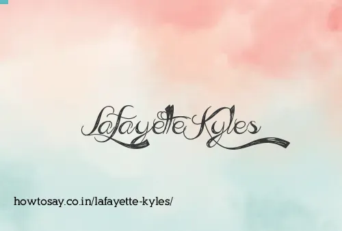 Lafayette Kyles
