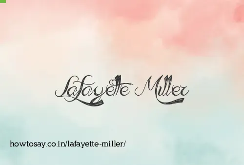 Lafayette Miller
