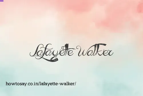 Lafayette Walker