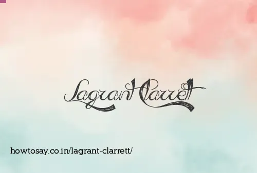 Lagrant Clarrett