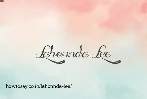 Lahonnda Lee