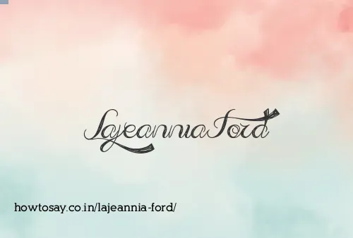 Lajeannia Ford