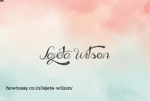 Lajeta Wilson