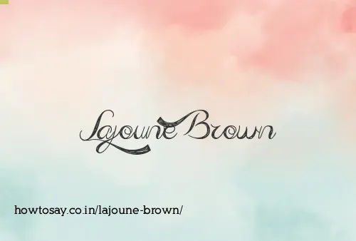 Lajoune Brown