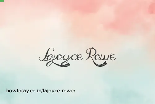Lajoyce Rowe