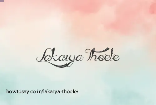 Lakaiya Thoele