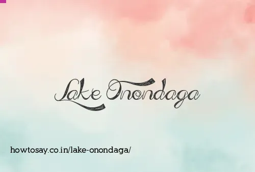 Lake Onondaga