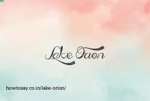 Lake Orion