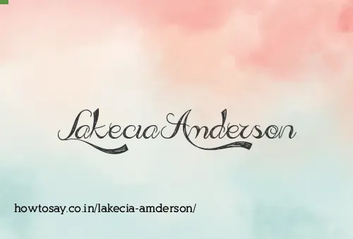 Lakecia Amderson