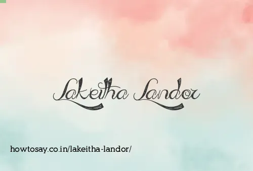 Lakeitha Landor