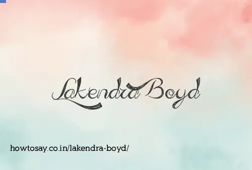 Lakendra Boyd