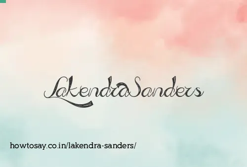 Lakendra Sanders