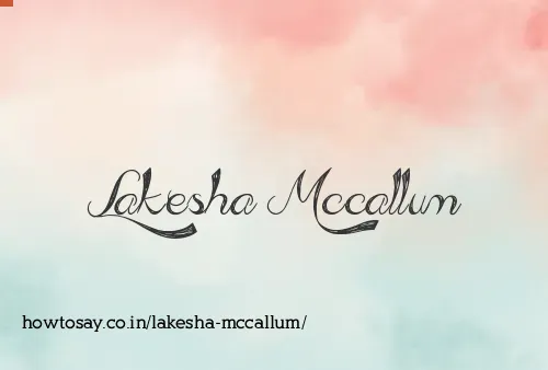 Lakesha Mccallum