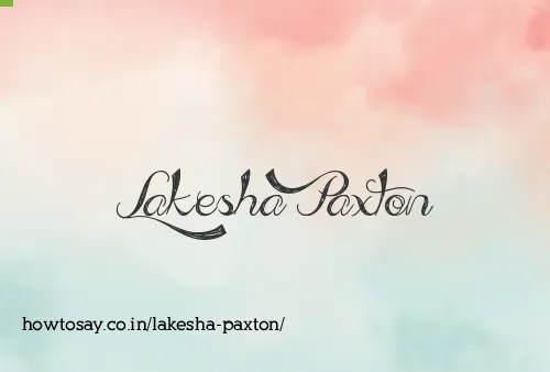 Lakesha Paxton