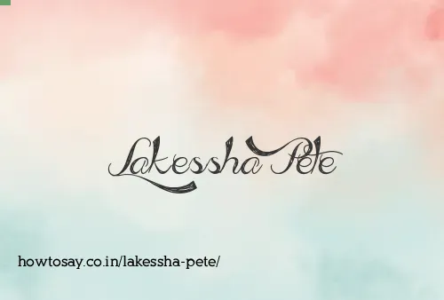 Lakessha Pete