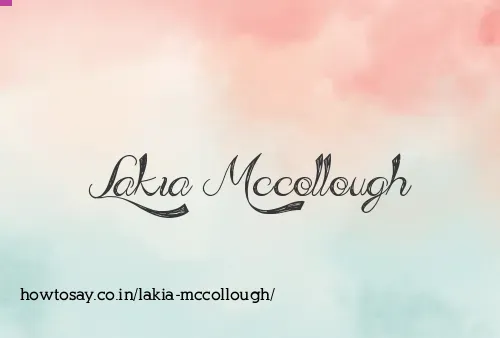 Lakia Mccollough