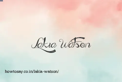 Lakia Watson