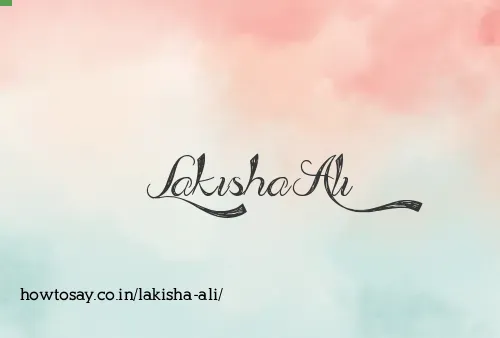 Lakisha Ali