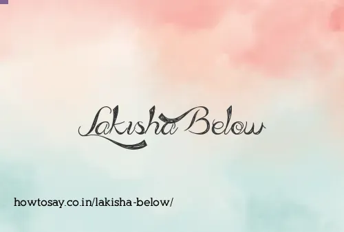 Lakisha Below