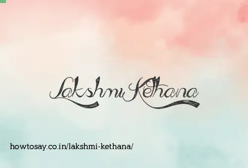 Lakshmi Kethana