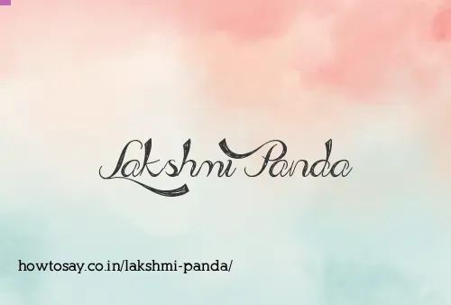 Lakshmi Panda