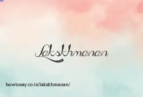 Lakskhmanan