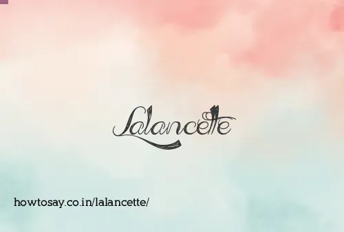 Lalancette