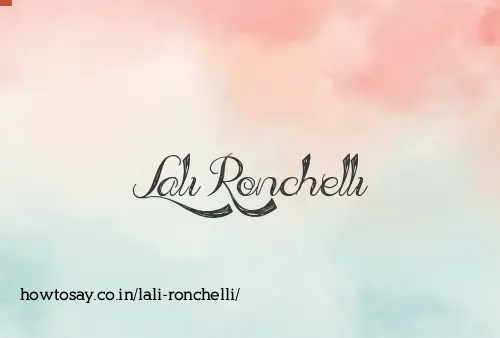 Lali Ronchelli