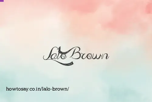 Lalo Brown