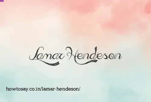 Lamar Hendeson