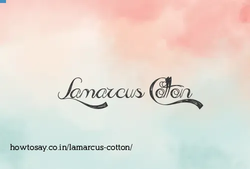 Lamarcus Cotton