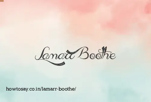 Lamarr Boothe