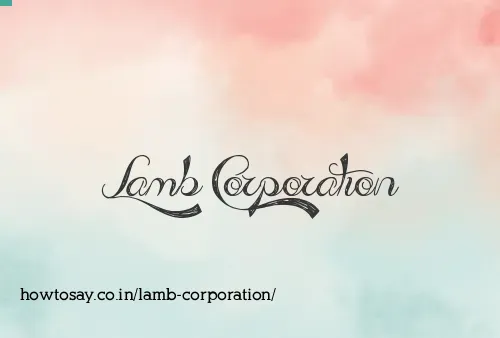 Lamb Corporation