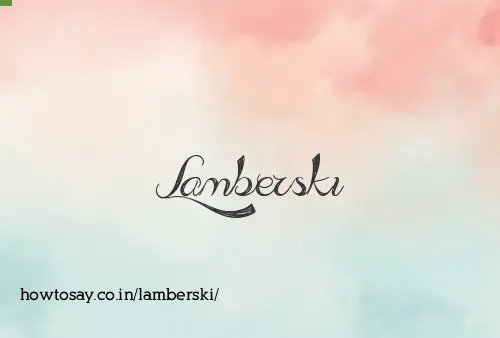 Lamberski