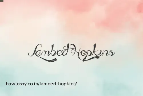Lambert Hopkins