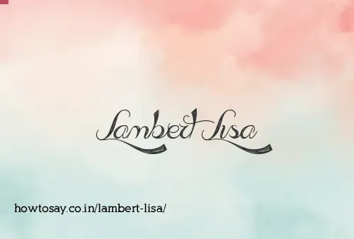Lambert Lisa